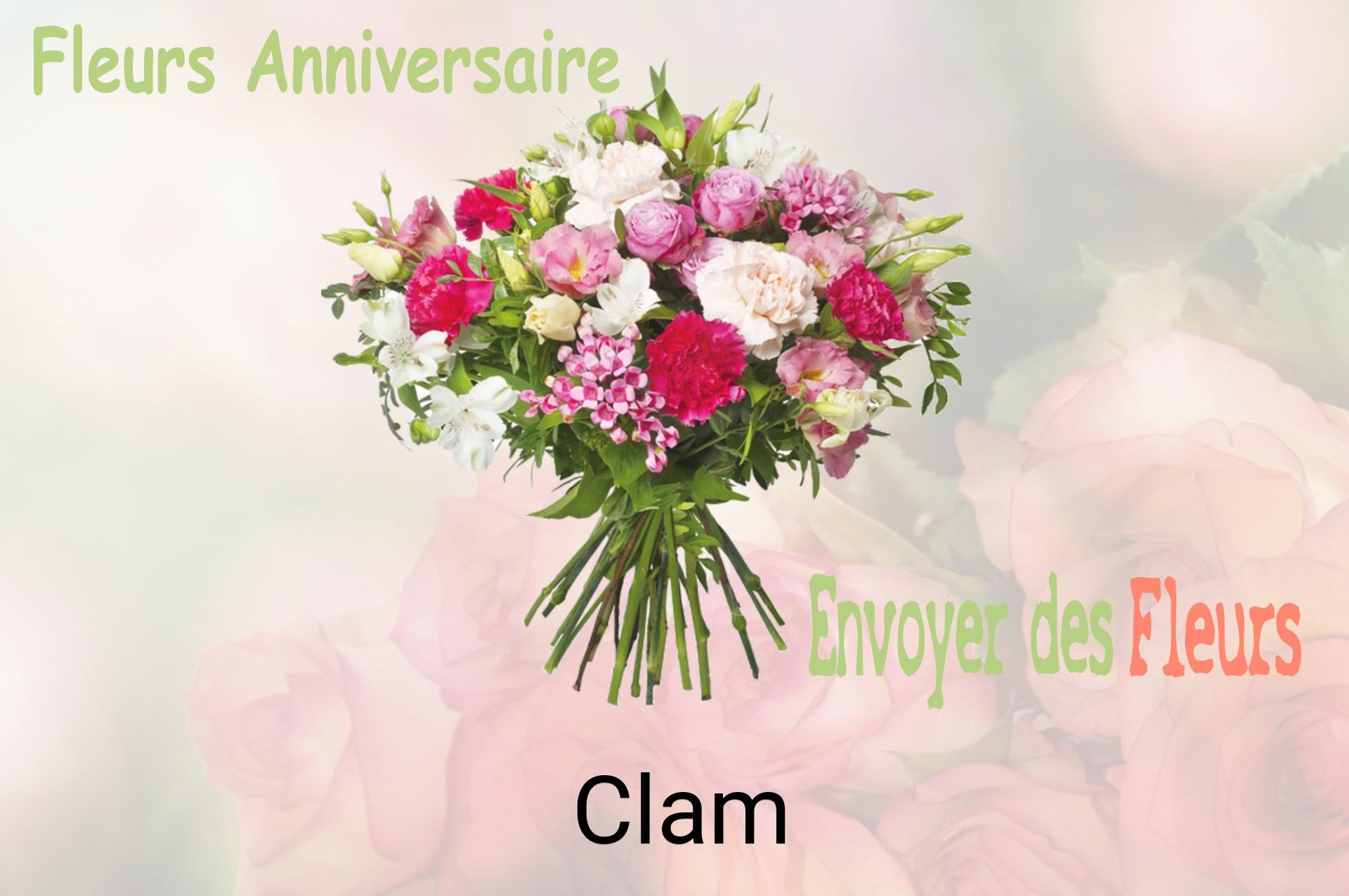 Bouquet de fleurs d’anniversaire livré à Clam